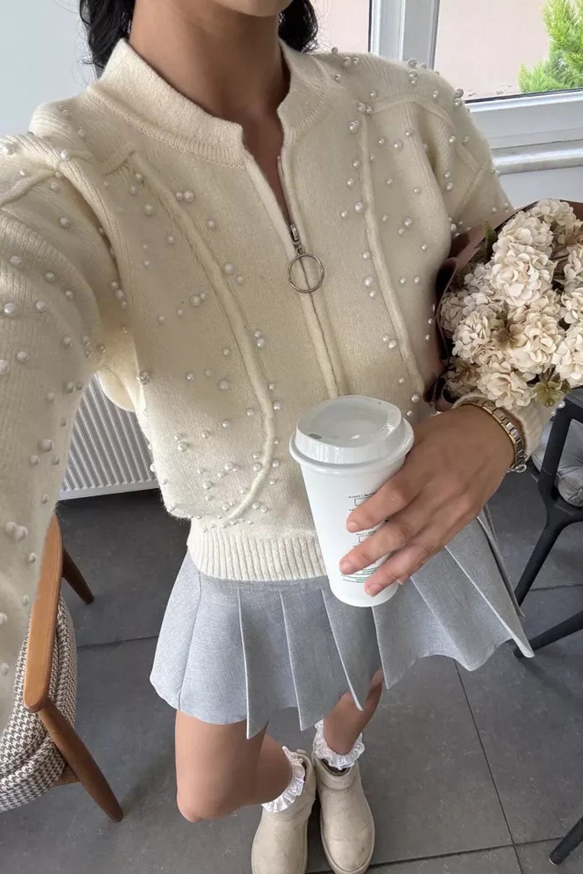 Taşlı Kadın Hırka