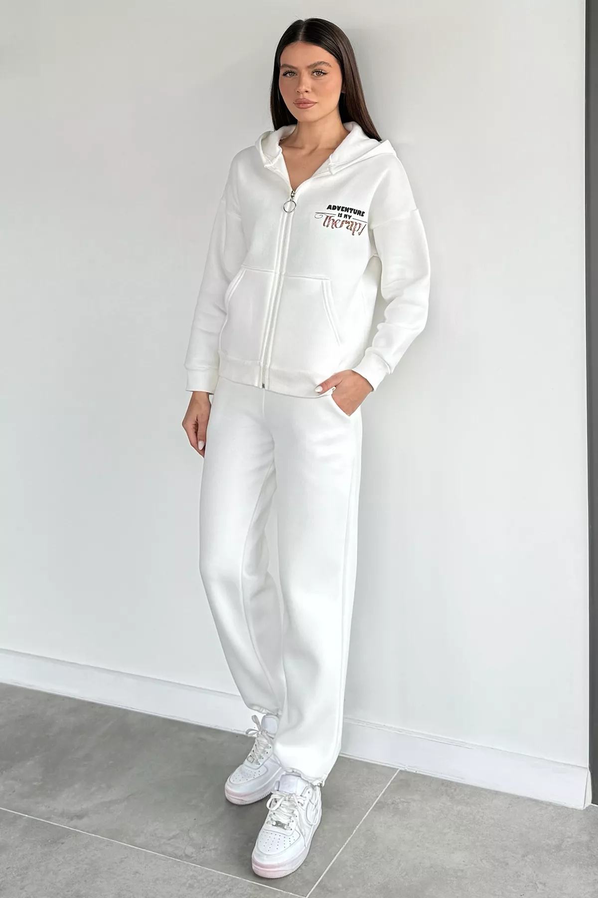 Kapüşonlu Kadın Eşofman Takımı