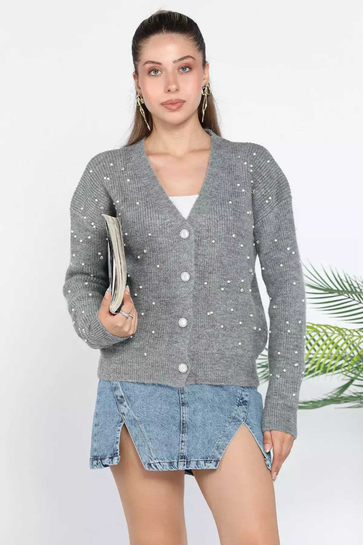 Taşlı Kadın Hırka