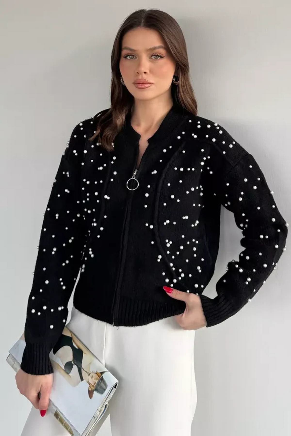 Taşlı Kadın Hırka