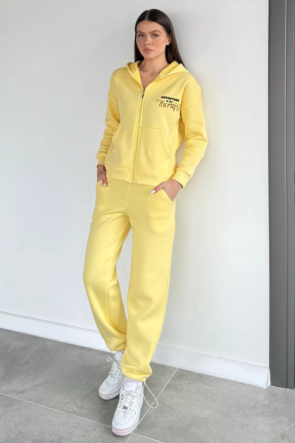 Kapüşonlu Kadın Eşofman Takımı