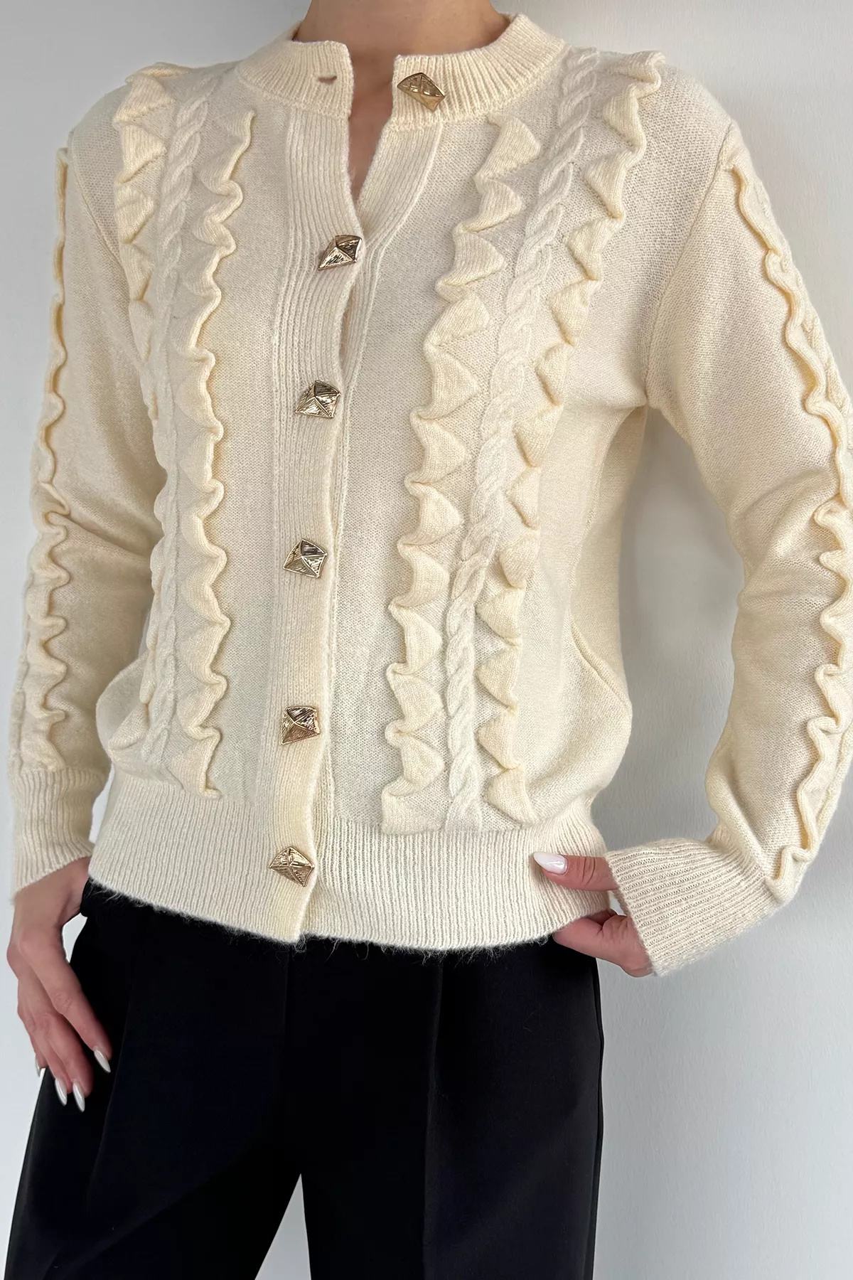 Dokulu Kadın Hırka